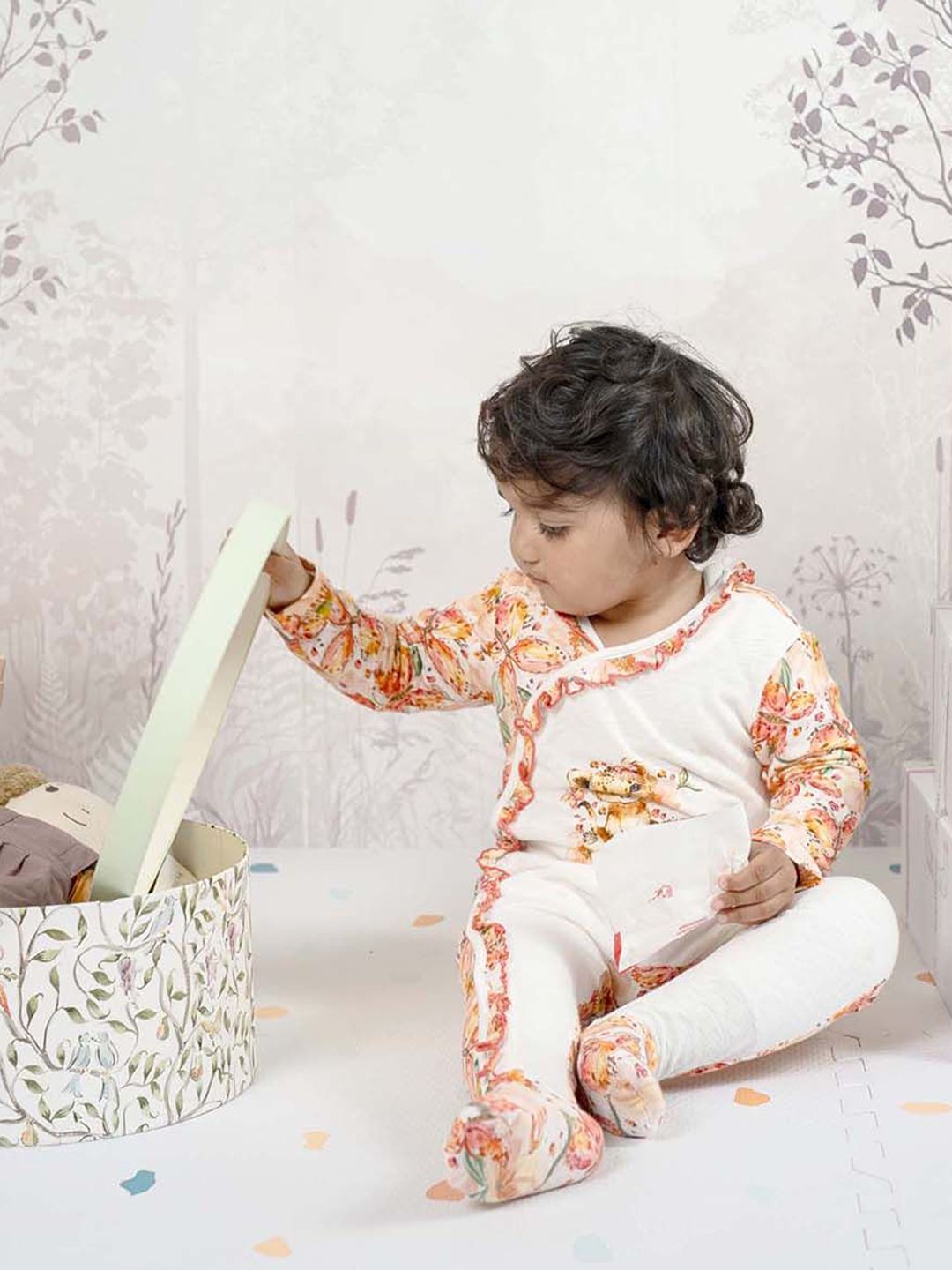 THE BABY TRUNK Infants Pack Of 7 Printed Organic Pure Cotton Baby Apparel Gift Set-picture-39