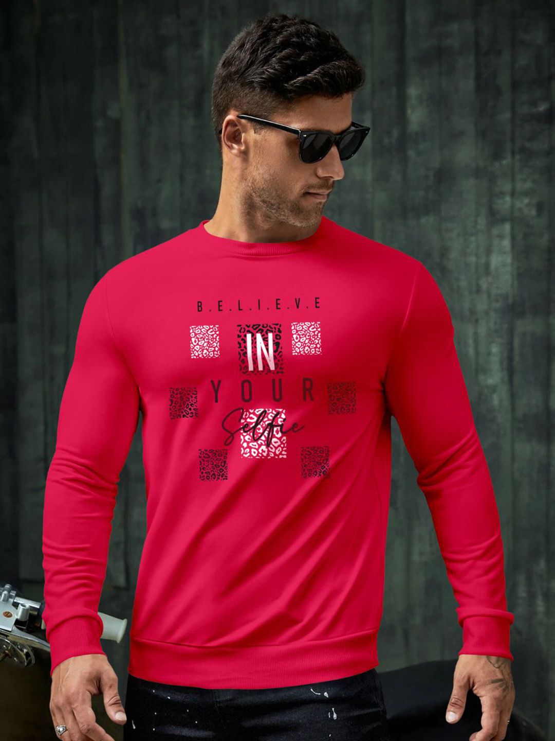 Triptee Men Typography Printed Regular Fit Pullover Sweatshirt-picture-50