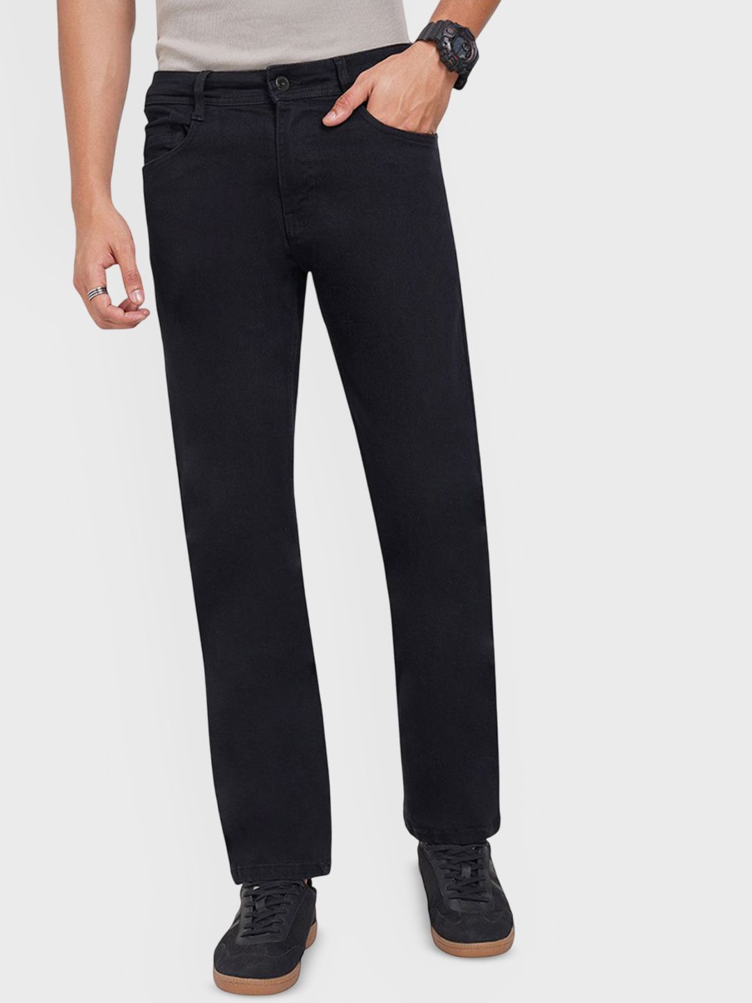 SF JEANS by Pantaloons Men Straight Fit Mid-Rise Jeans-picture-23