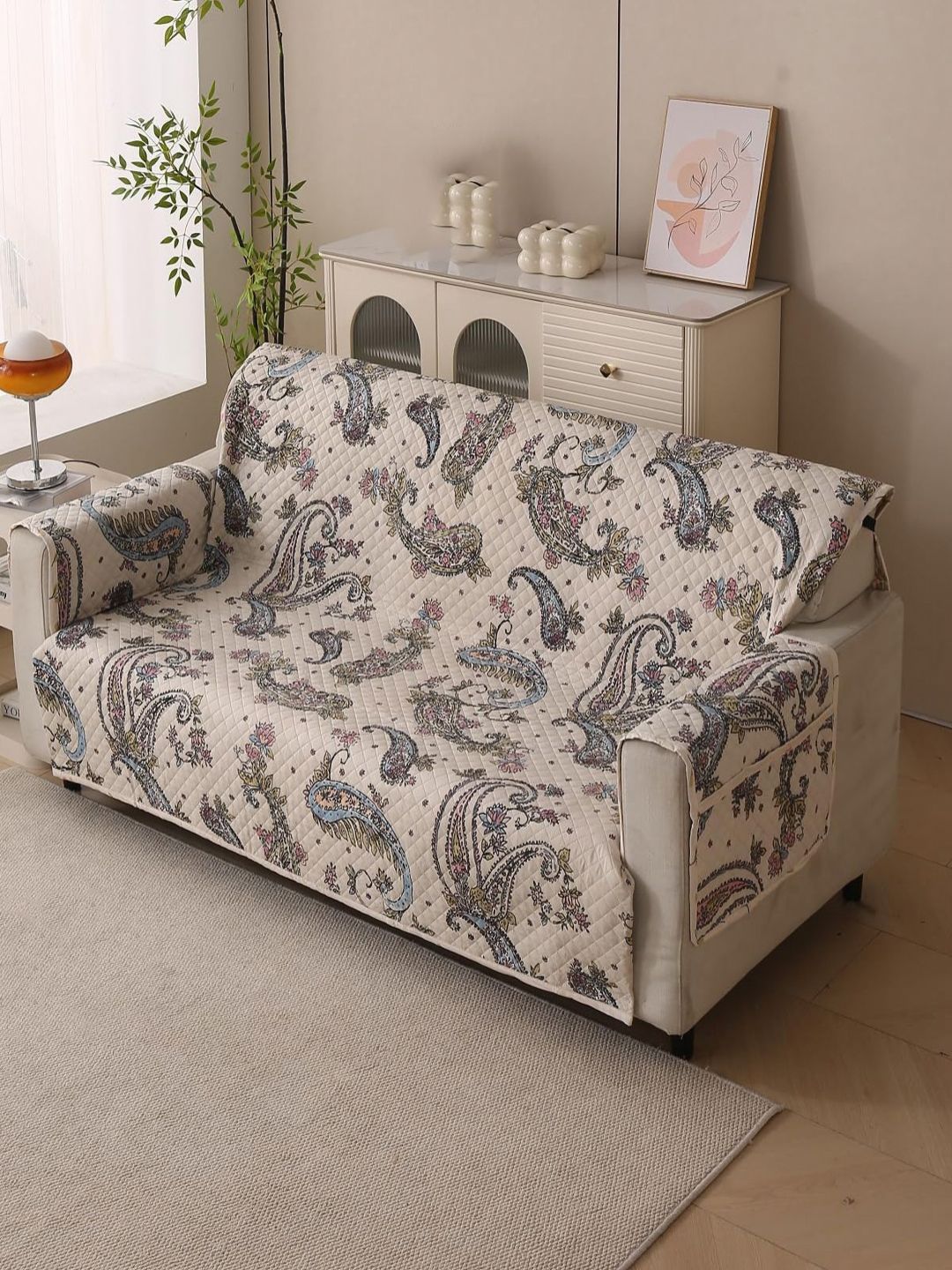 HOUSE OF QUIRK Four -Seater Waterproof Anti-Slip Reversible Couch Protector Sofa Mat-picture-44