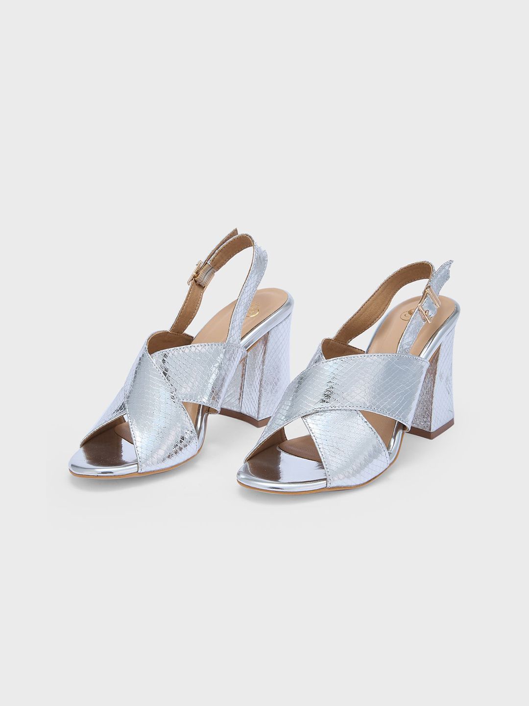 Sole To Soul Printed Party Block Sandals-image-9