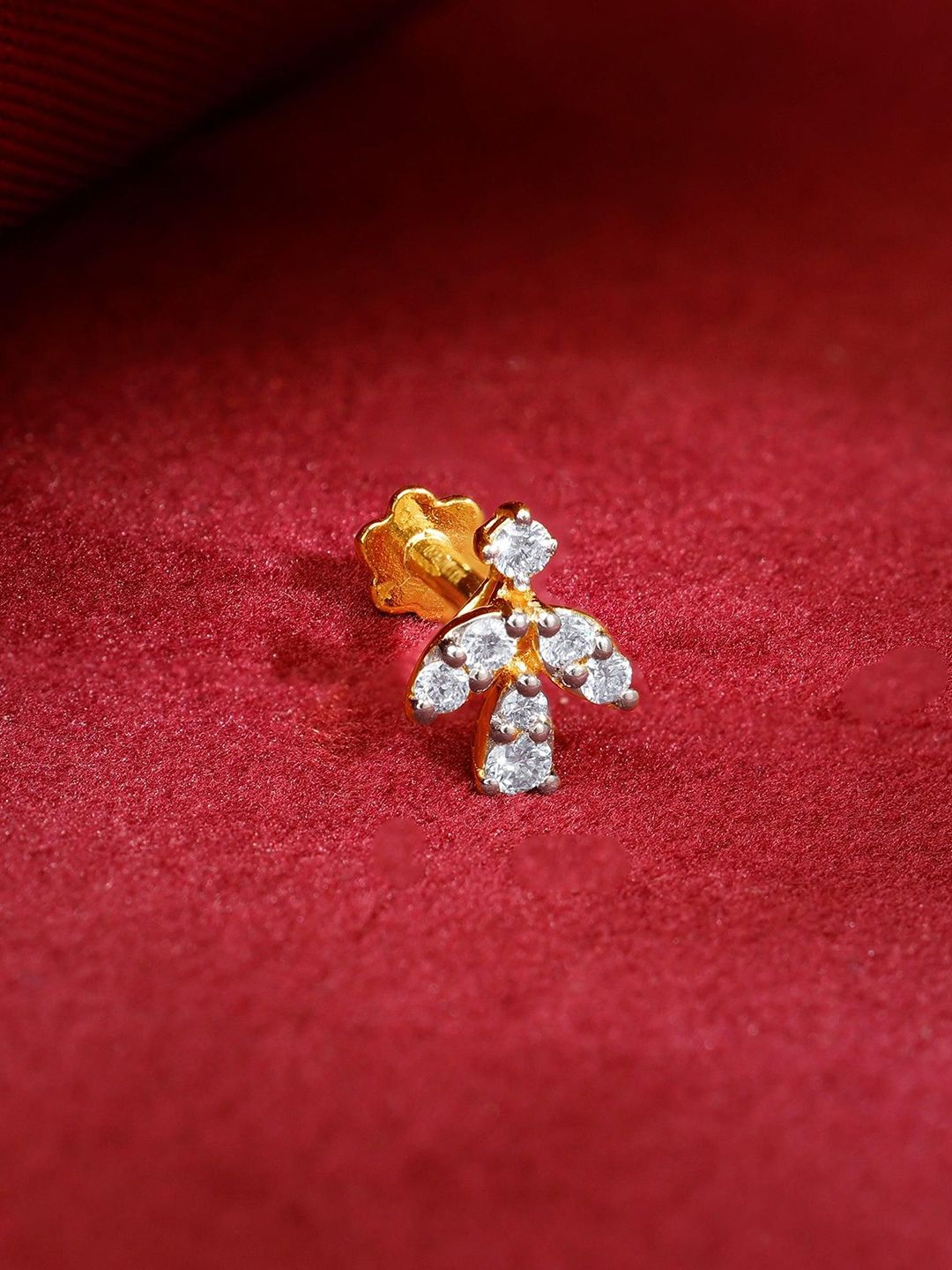 GIVA Diamond Floral Nose Pin-picture-33