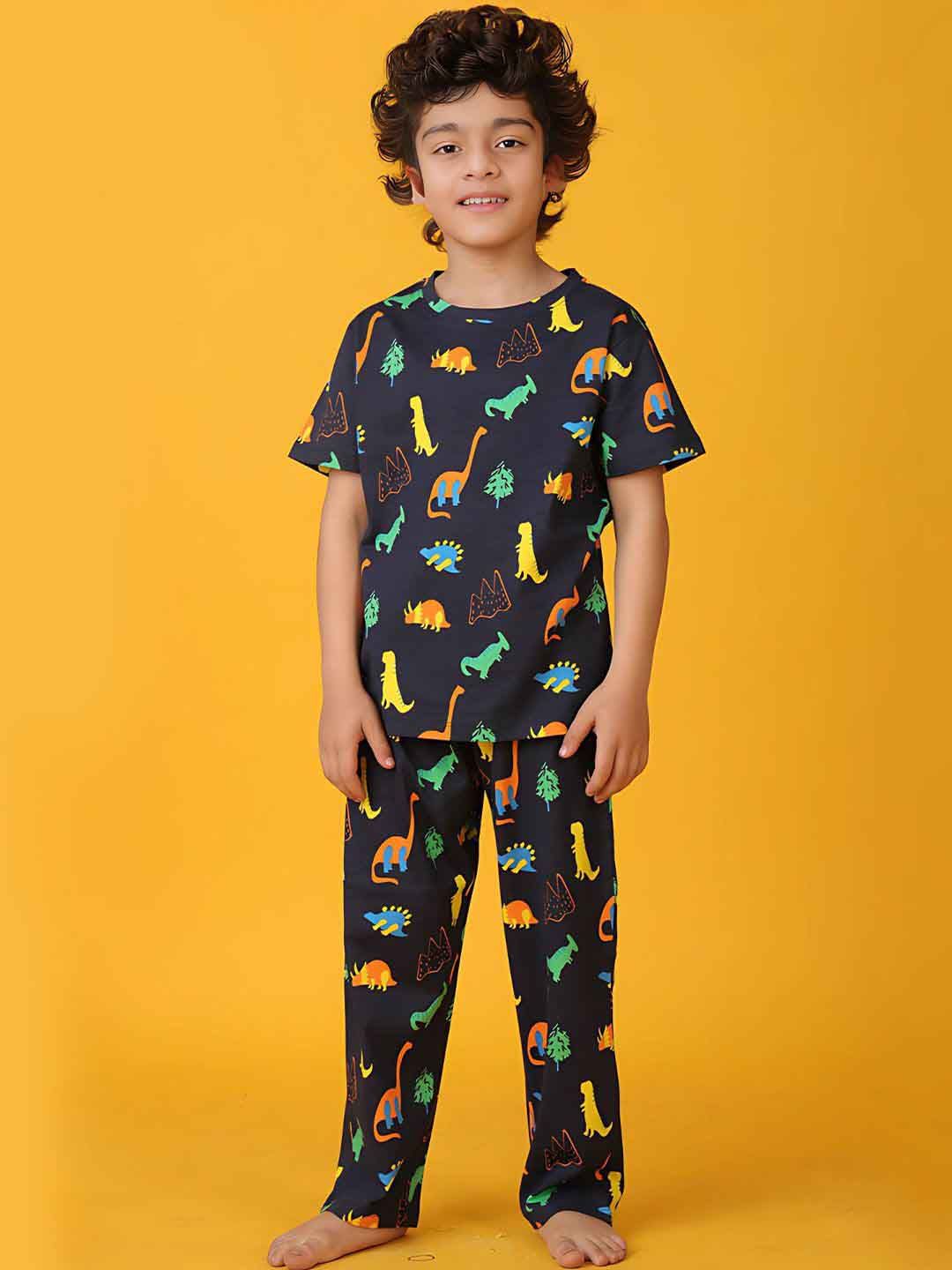YK Boys Printed Night suit