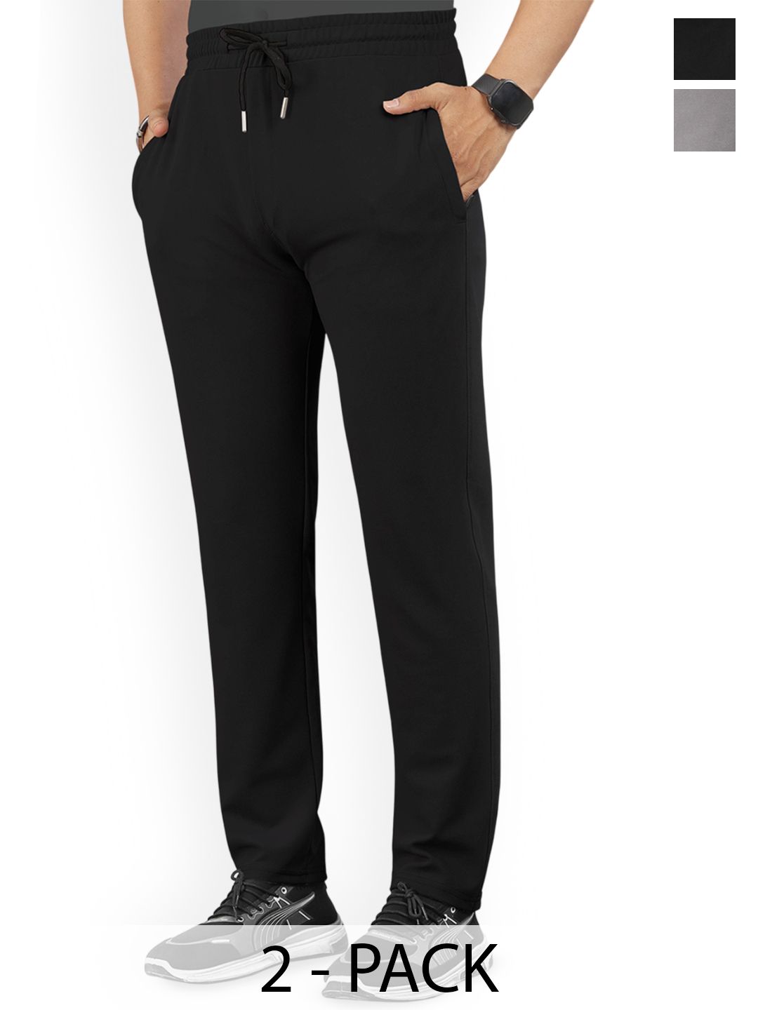 VeBNoR Men Pack Of 2 Mid-Rise Track Pants-picture-19