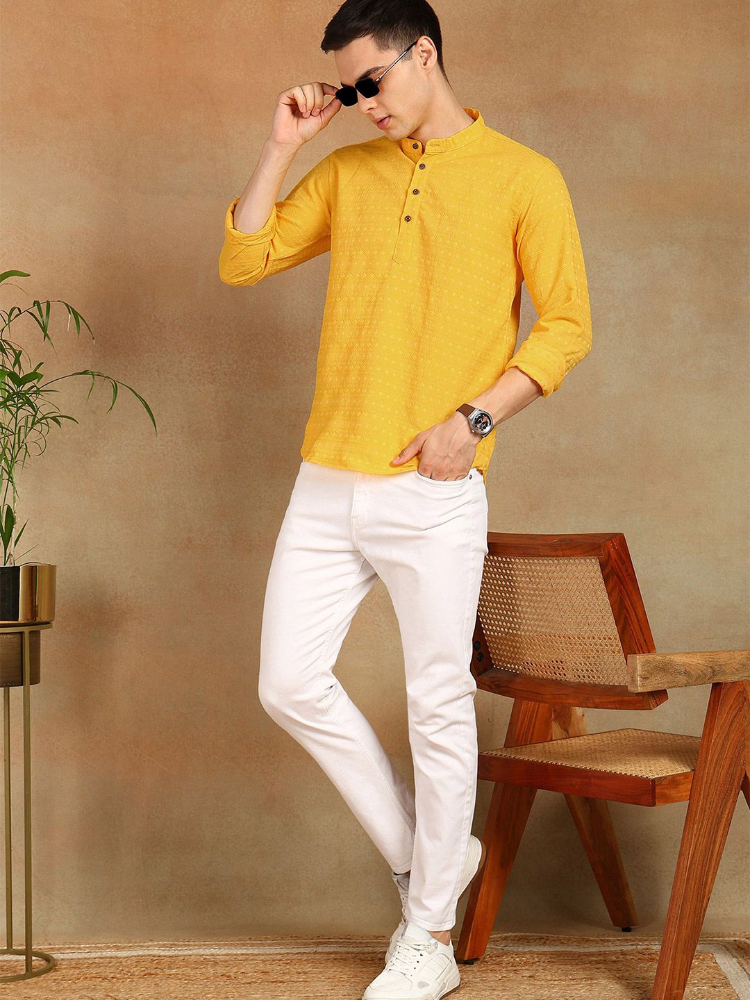 FUBAR Men Mandarin Collar Kurta-picture-21