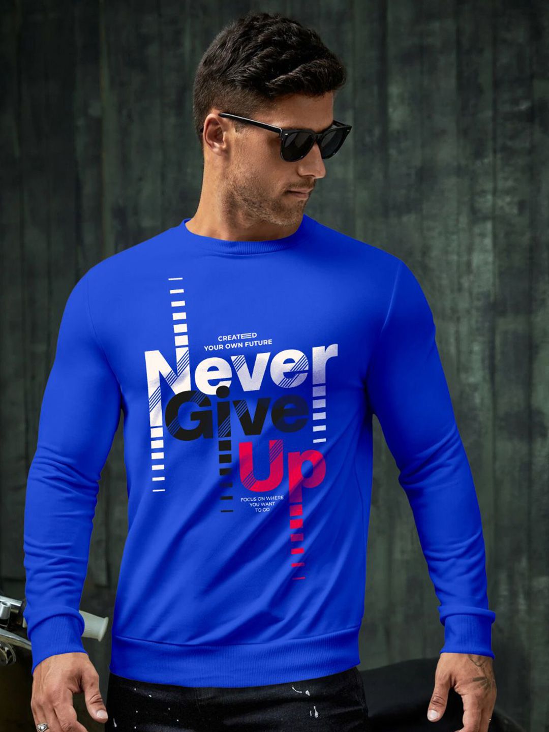 Triptee Men Typography Printed Round Neck Sweatshirt-picture-24