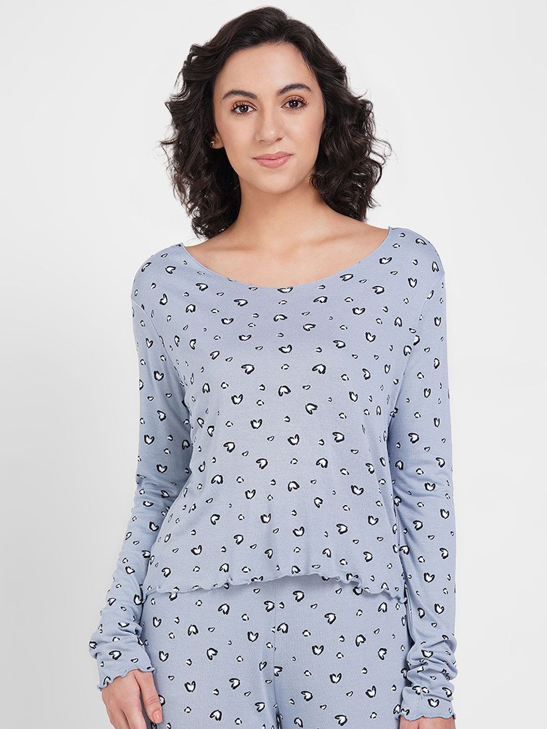 Dreamz by Pantaloons Heart Printed Lounge T-Shirt-picture-16