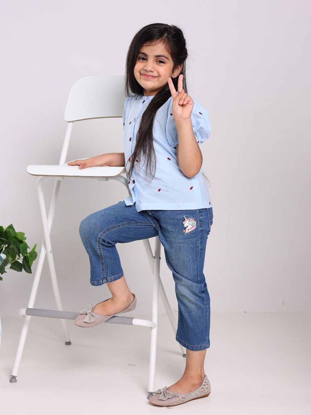 EthIndia Animal Embroidered Puff Sleeve Cotton Top-picture-23