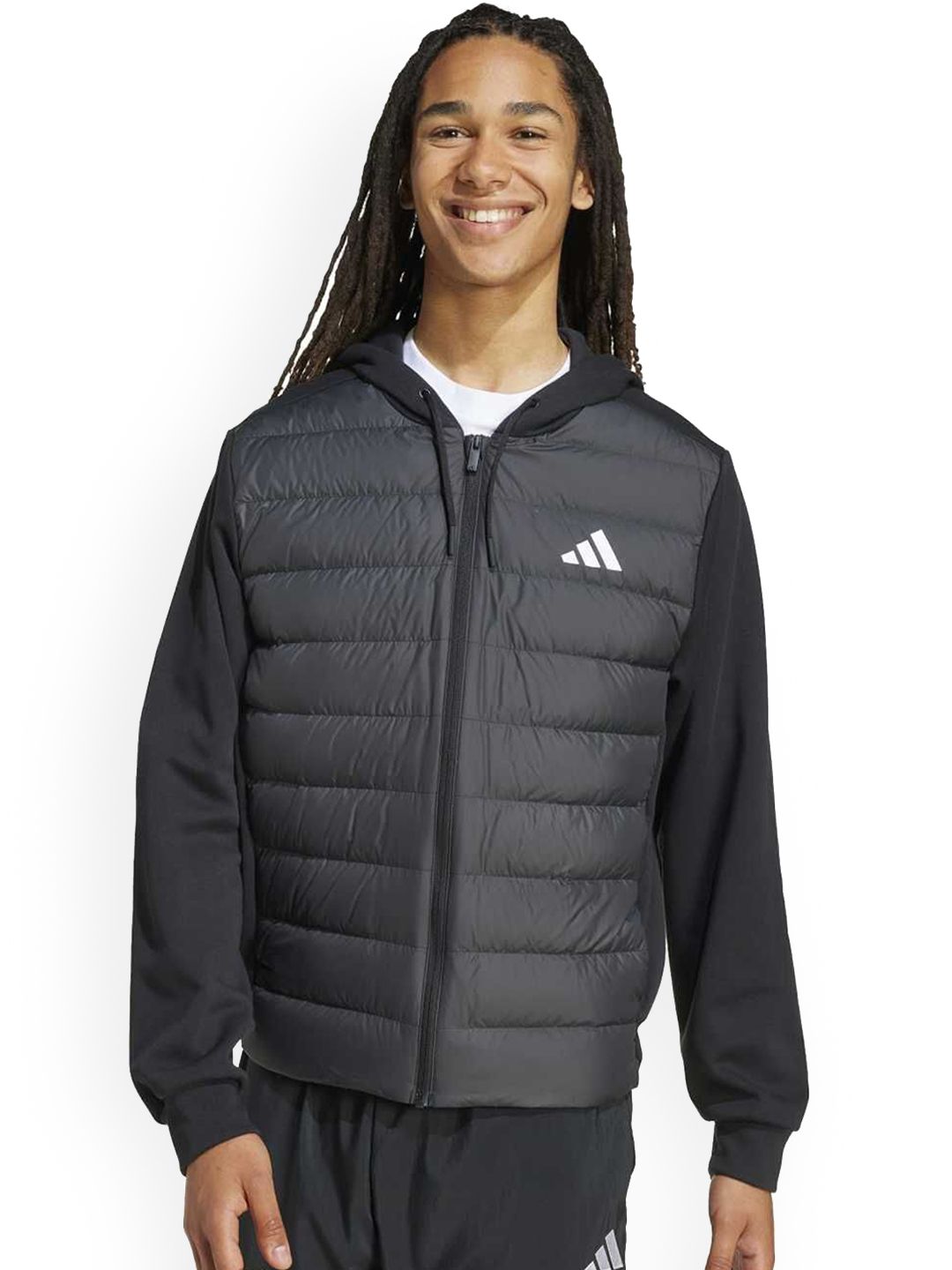 ADIDAS Essentials Climawarm Hybrid Down Hooded Jacket-picture-33