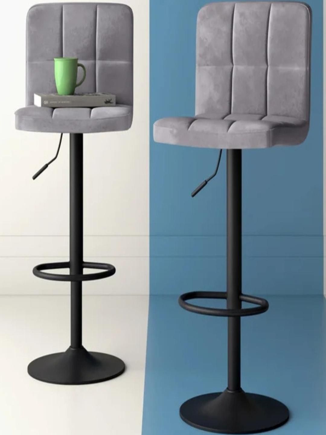 DOE BUCK Velvet Adjustable Bar Stool Chair