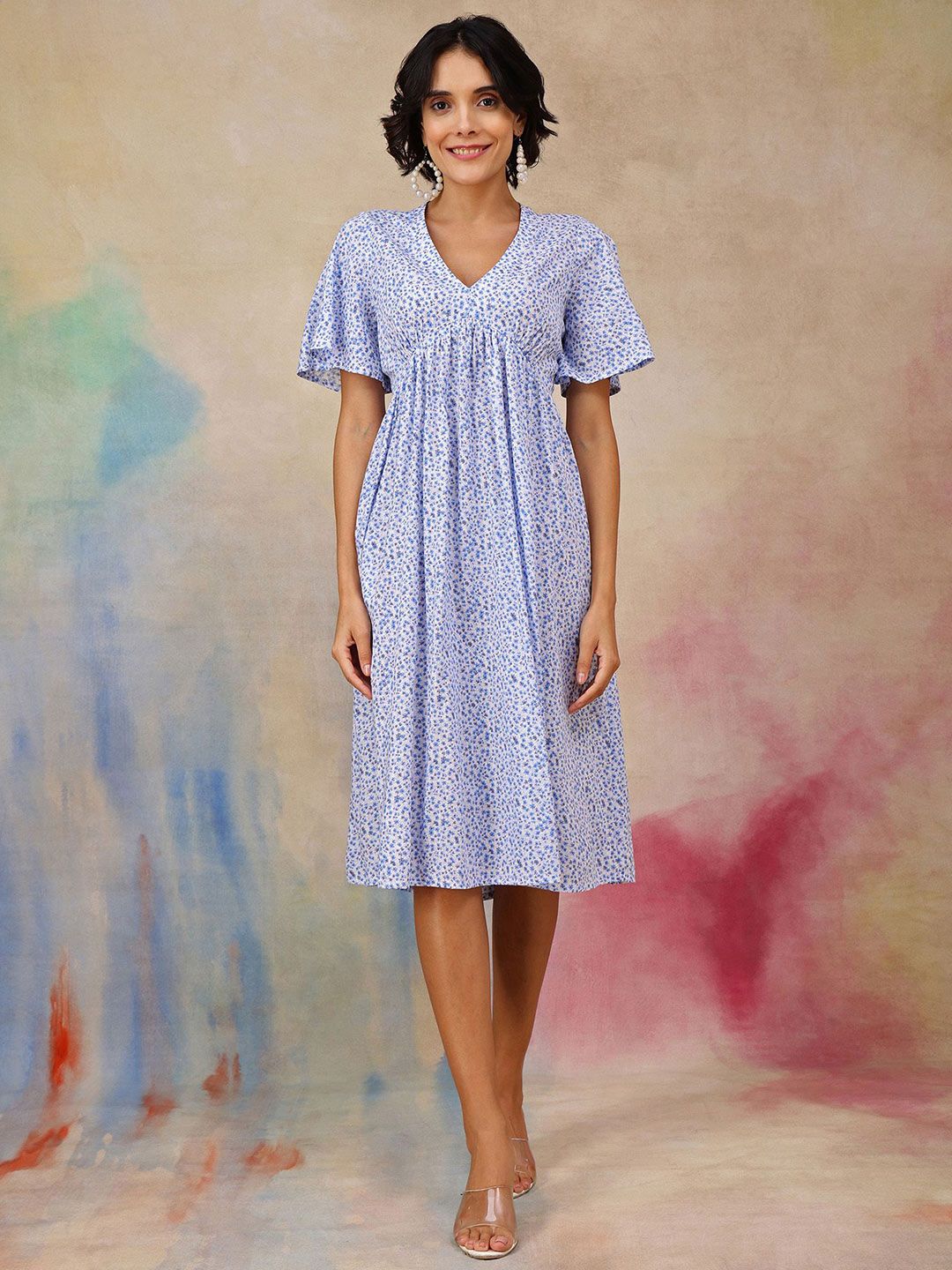 House Of Zelena Print Maternity Dress-image-41