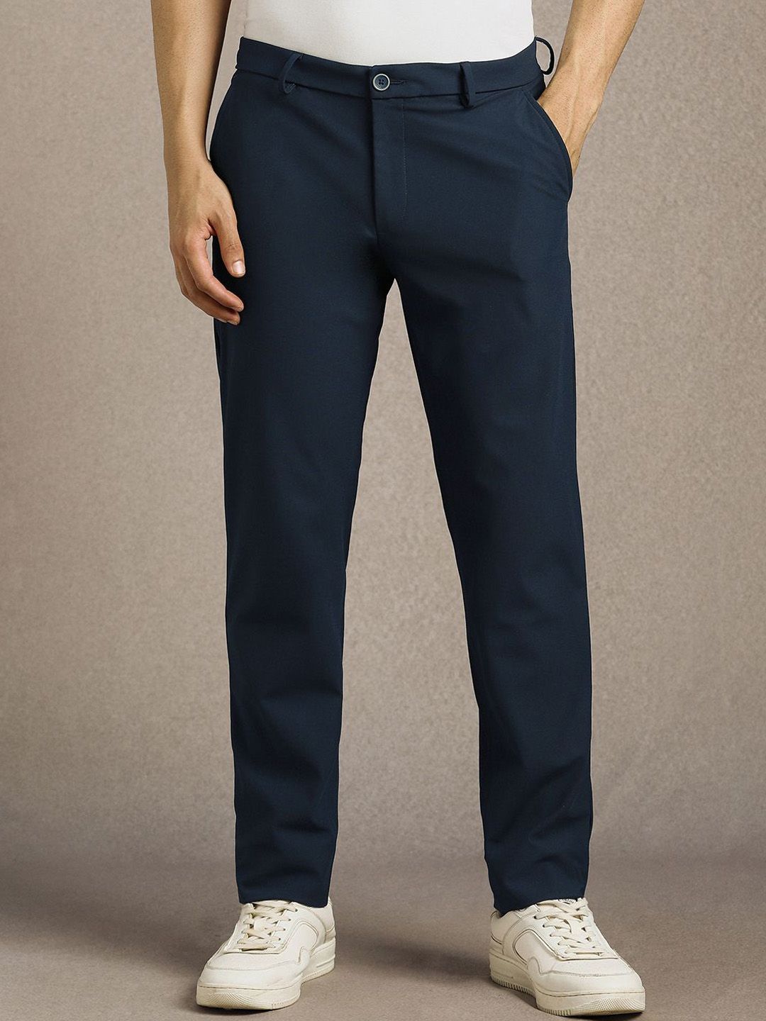 Louis Philippe Sport Men Mid-Rise Slim Fit Casual Trousers-picture-14