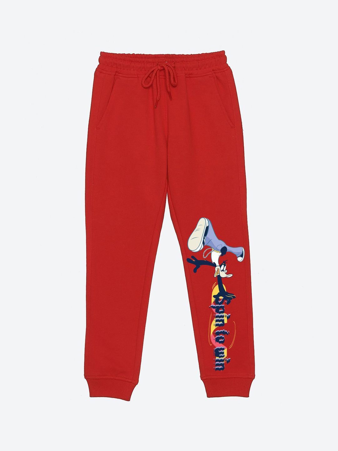 YK Warner Bros Boys Printed Mid-Rise Joggers-picture-25