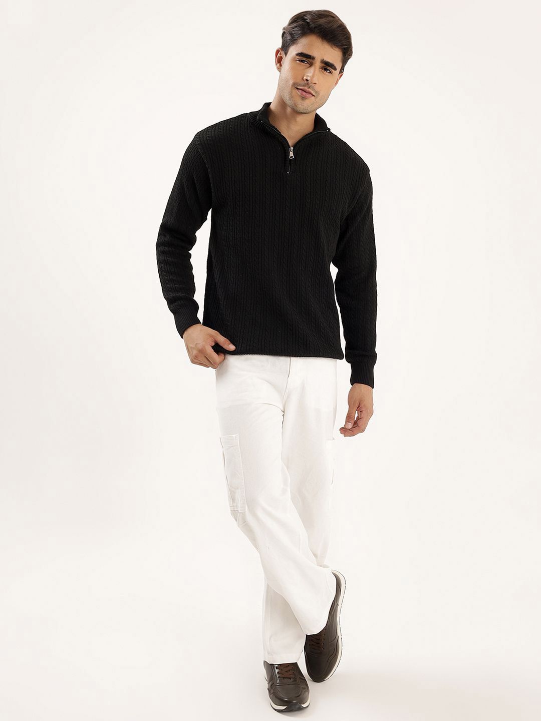 Kveto style redefined Men Pullover with Zip Detail-picture-24