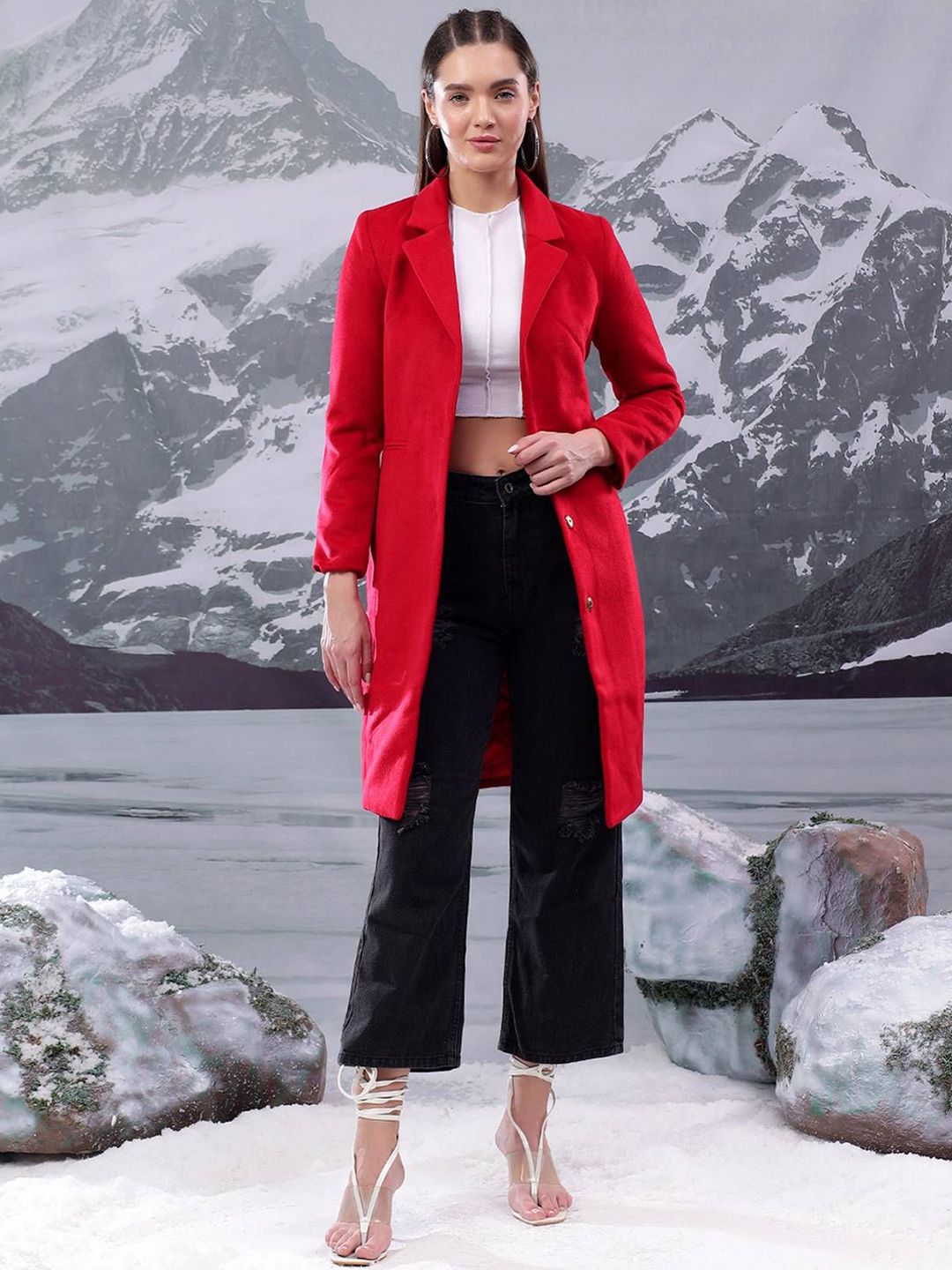 Stylecast X Kotty Knee Length Overcoat