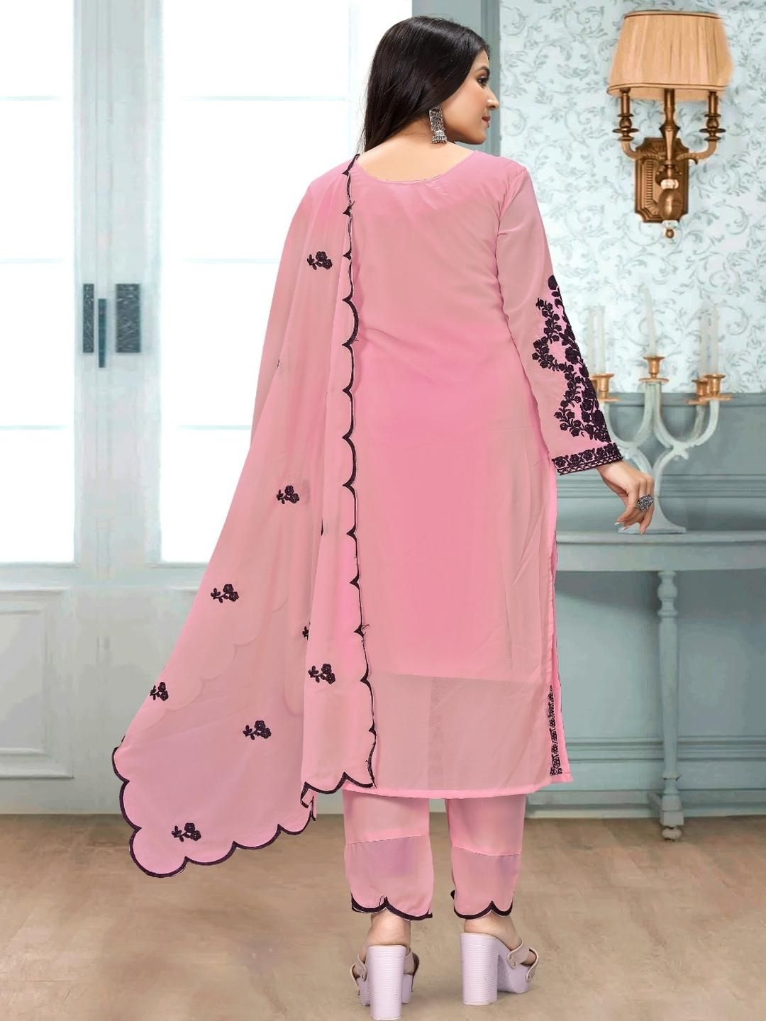 snizvi Women Pink Kurta Sets