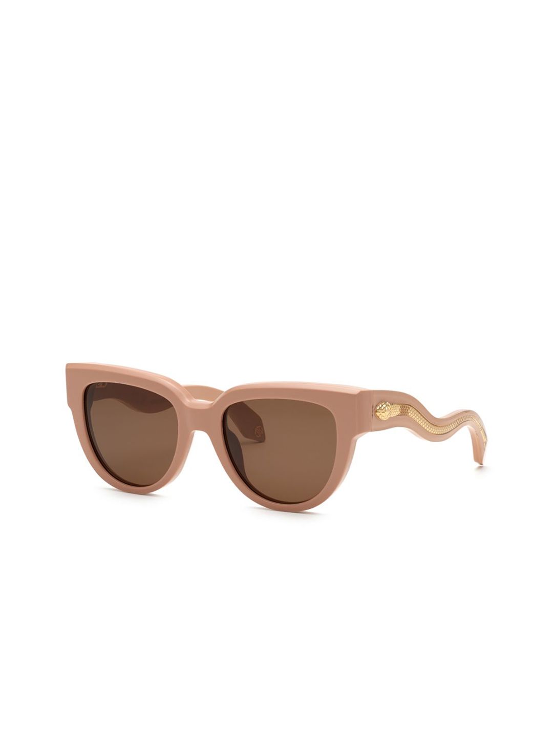 Roberto Cavalli Unisex Brown Lens & Brown Oval Sunglasses with-image-27
