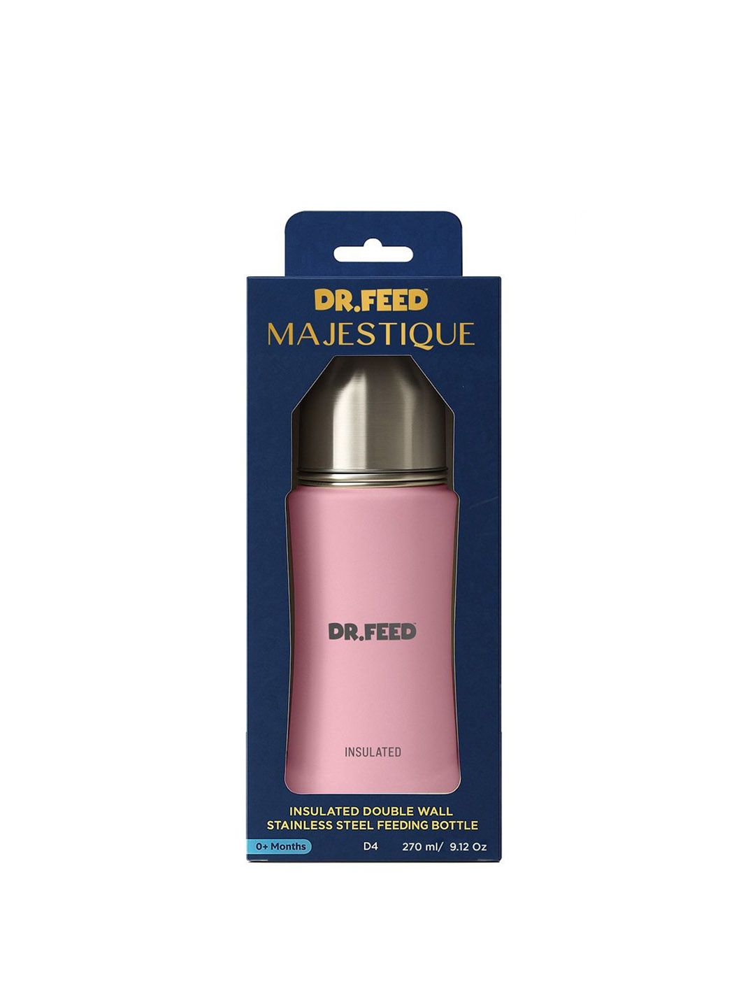 Adore Dr.Feed Majestique Pink Insulated Feeding Bottles270ml-picture-51