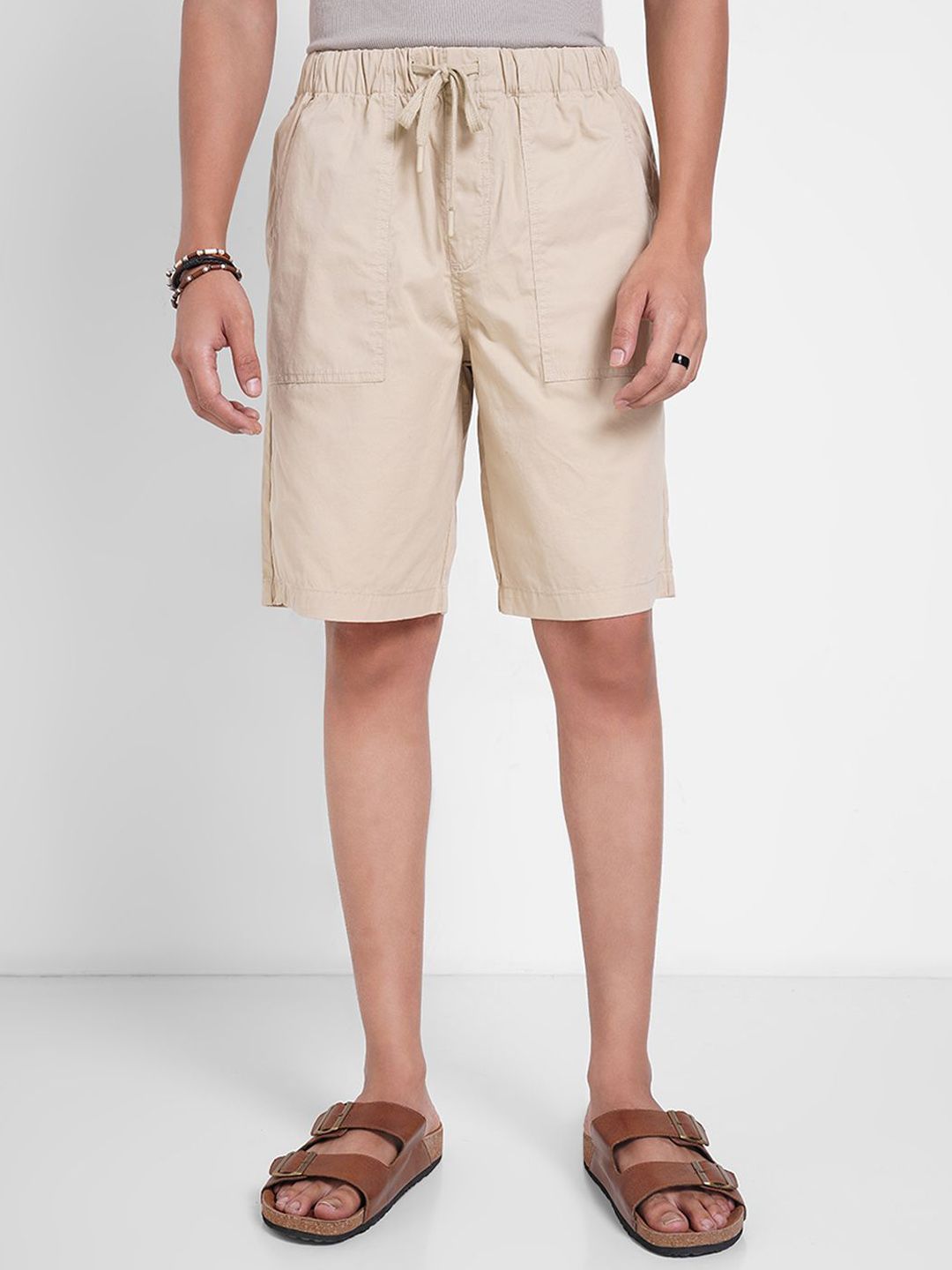 7 Alt by Pantaloons Men Relaxed Fit Cotton Shorts-picture-22