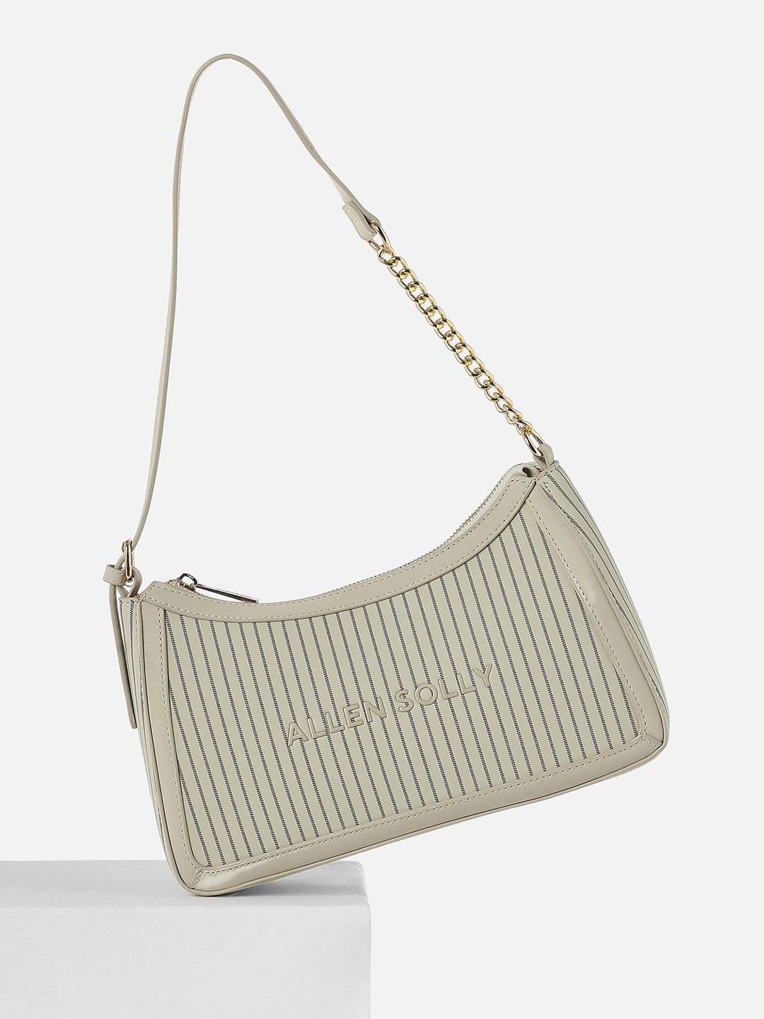 Allen Solly Woman Textured Structured Sling Bag-picture-16