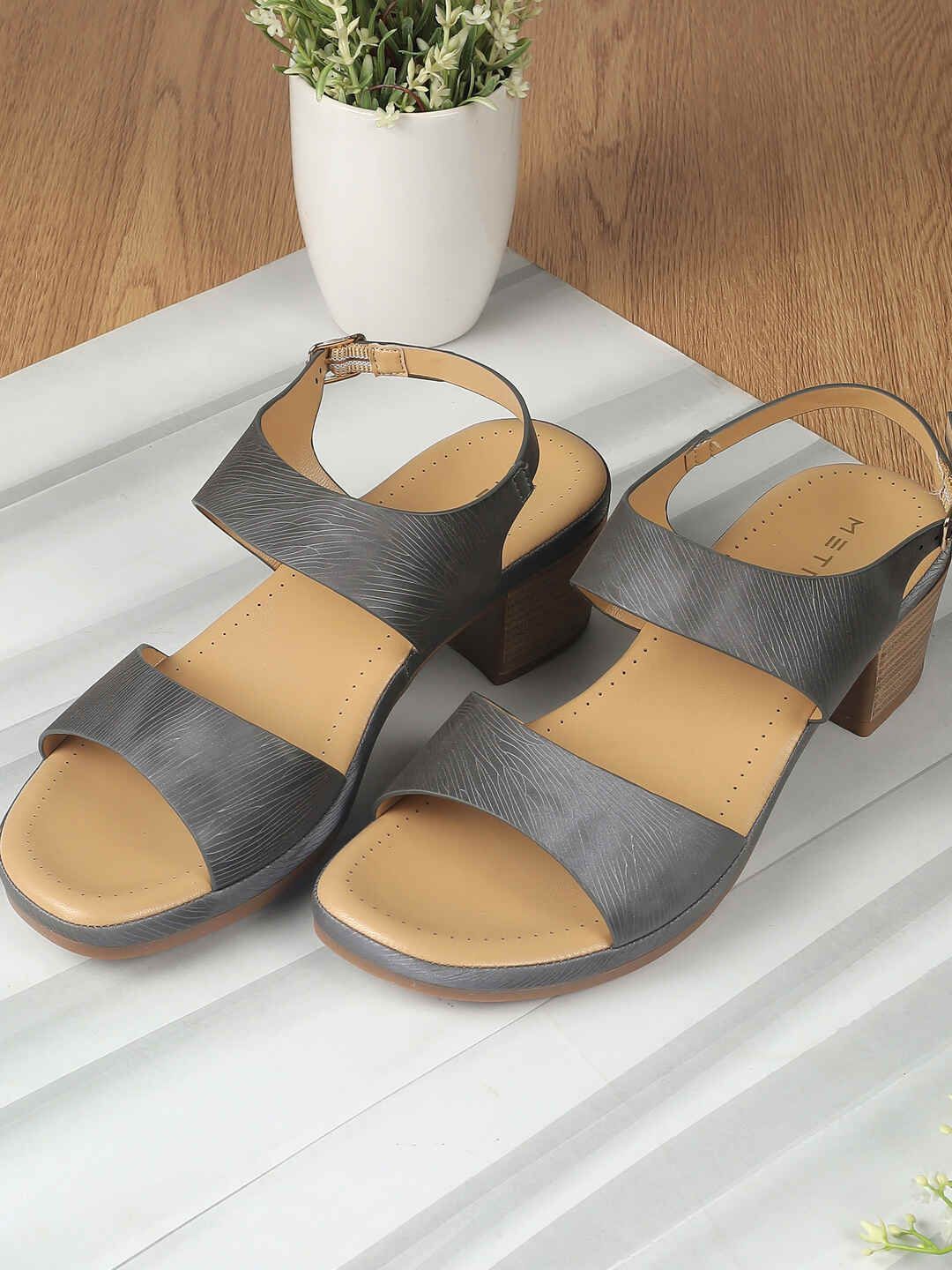 metro Mochi Women Open Toe Block Heel Sandals-picture-23