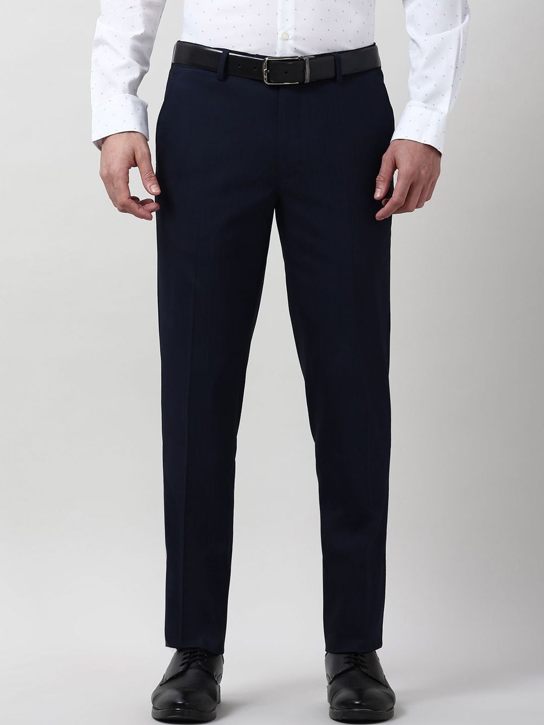 Peter England Men Slim Fit Formal Trousers-picture-55