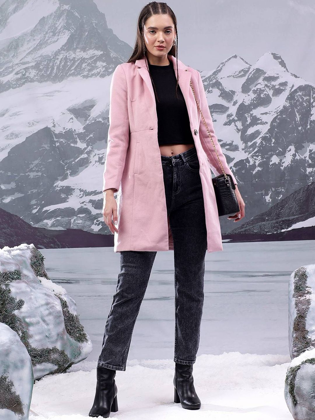 Stylecast X Kotty Women Single-Breasted Pea-Coat-picture-10