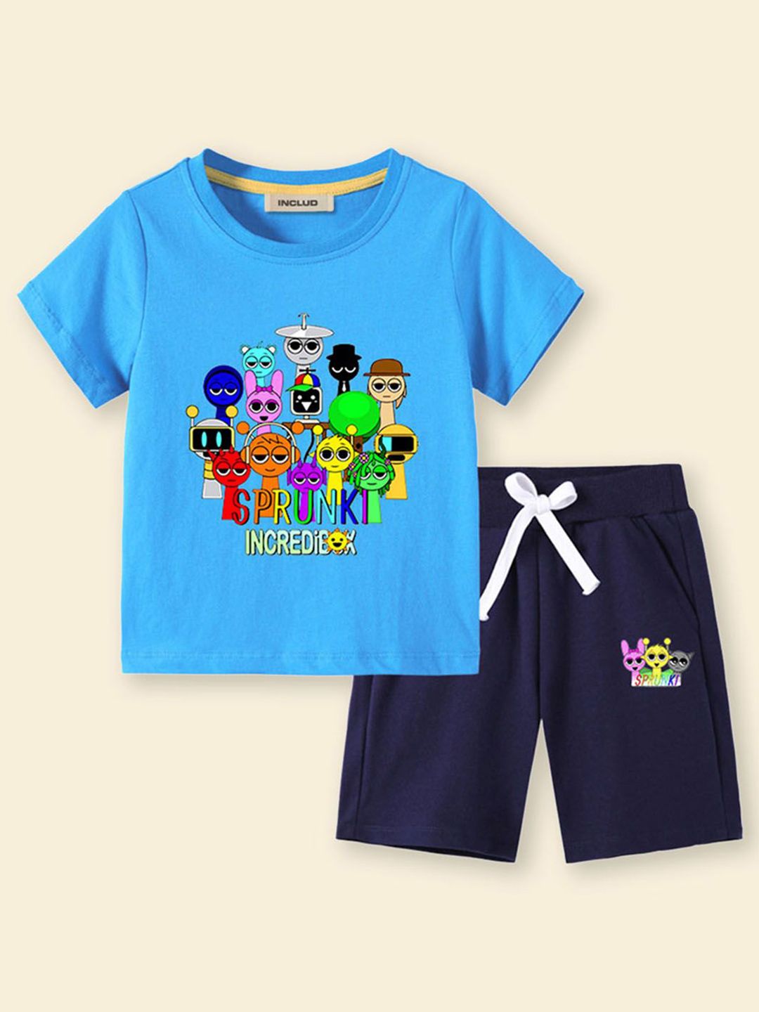 INCLUD Boys Graphic Printed T-shirt with Shorts-picture-12