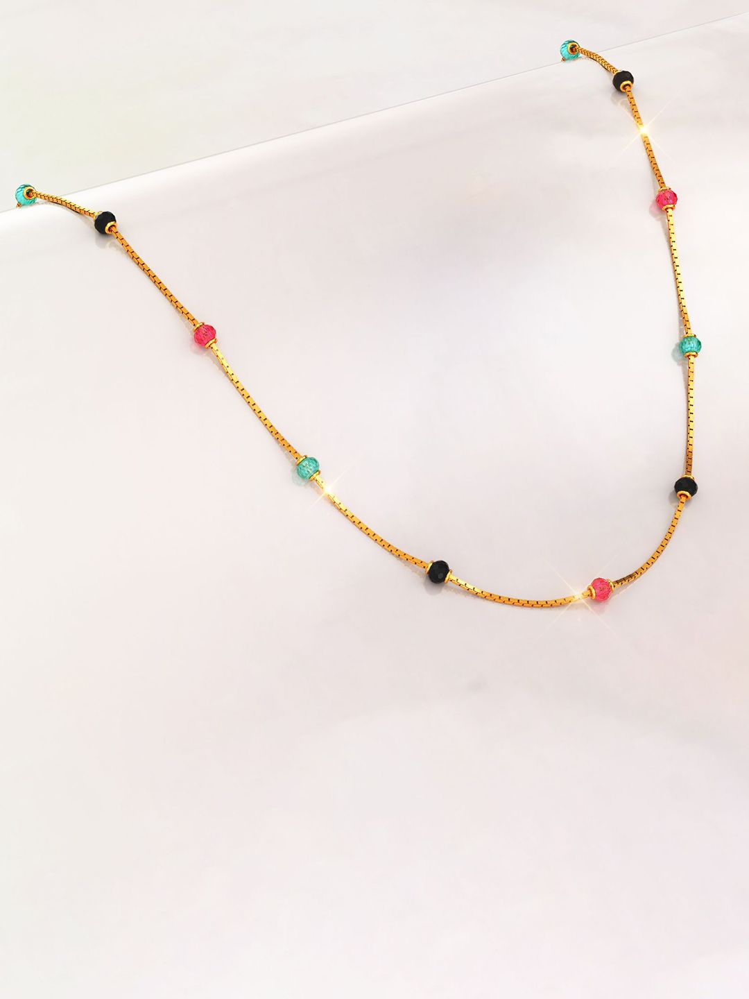 Joyalukkas Women 22KT Bead Harmony Necklace Gold- 3.95g-image-42
