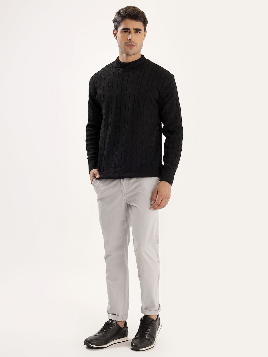 Kveto style redefined Men Cable Knit Pullover Sweater-picture-32