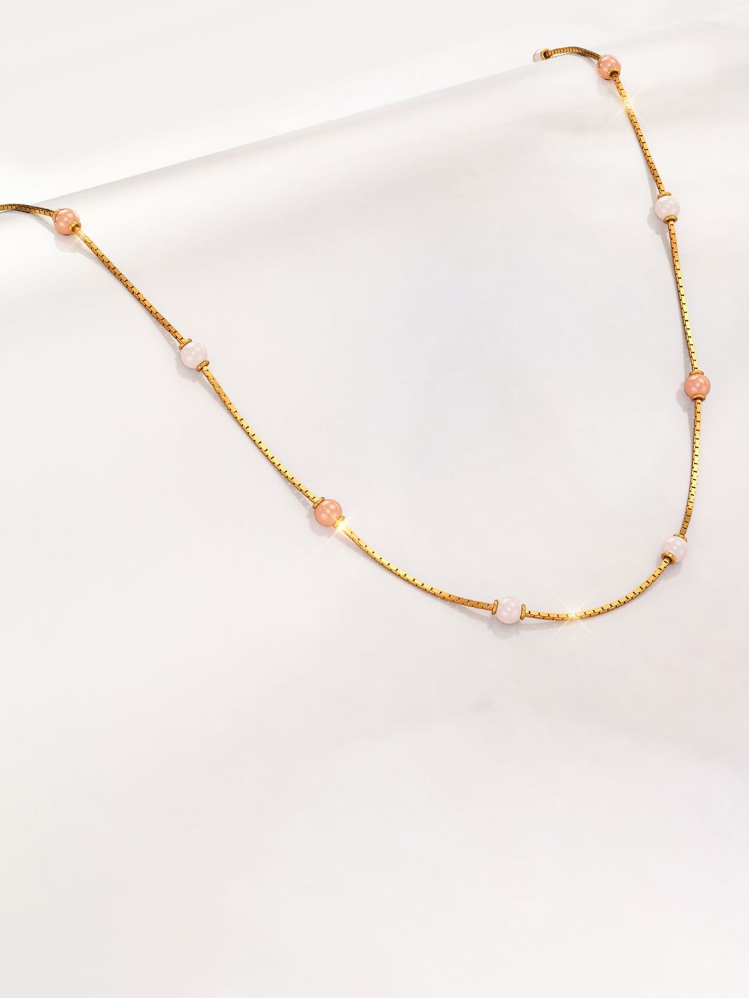 Joyalukkas 22KT Beaded Chic Gold Necklace -3.29 g-picture-38