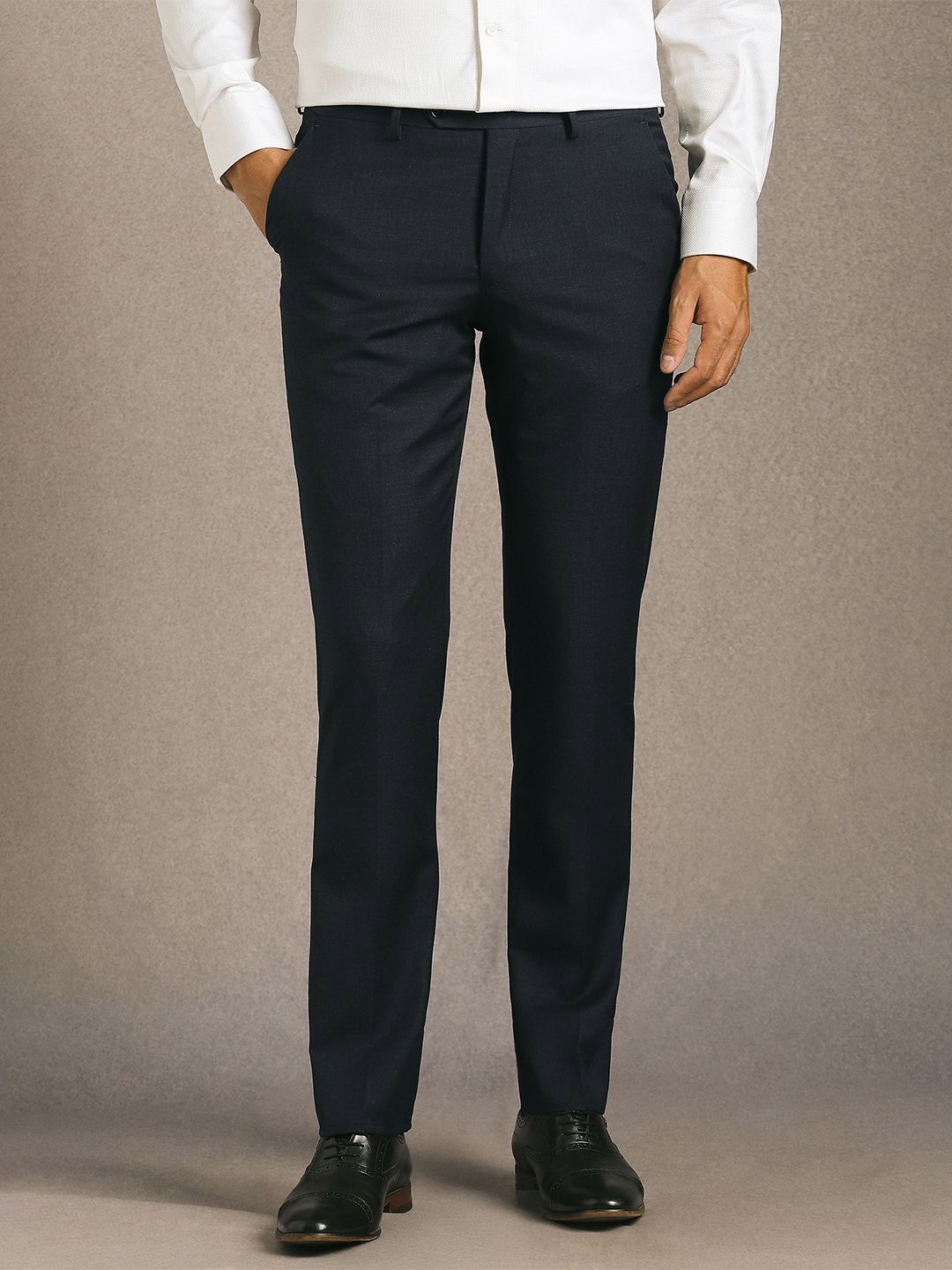 Luxure by Louis Philippe Men Slim Fit Formal Trousers-picture-14