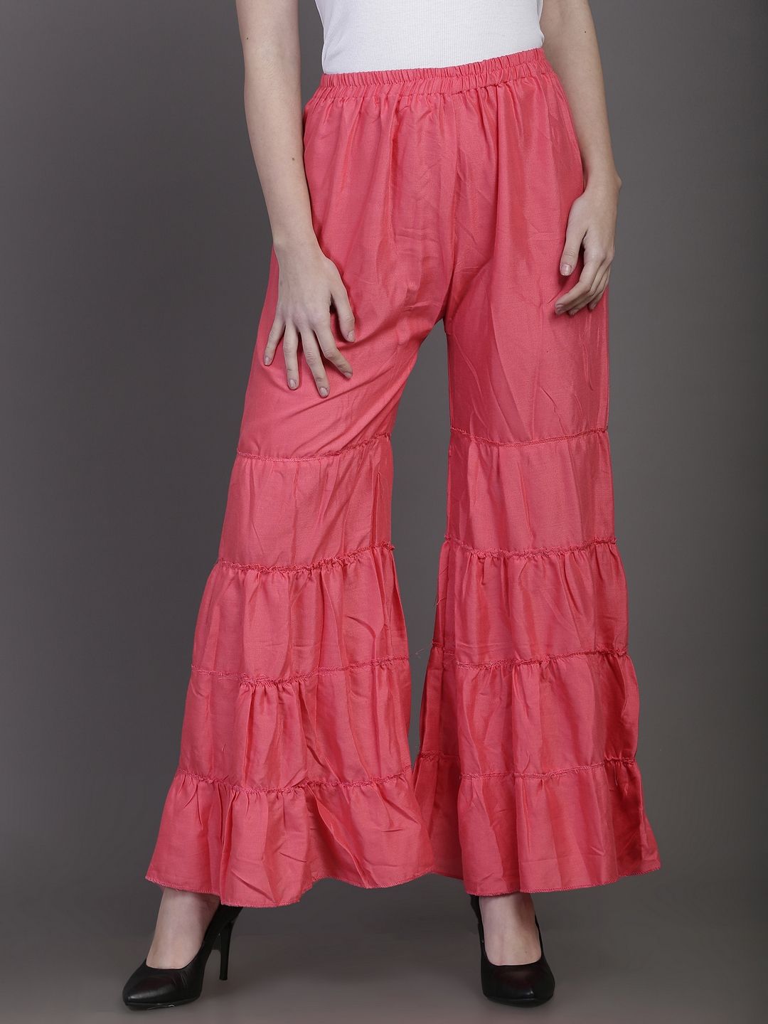 TANDUL Women Solid Flared Palazzos-picture-38