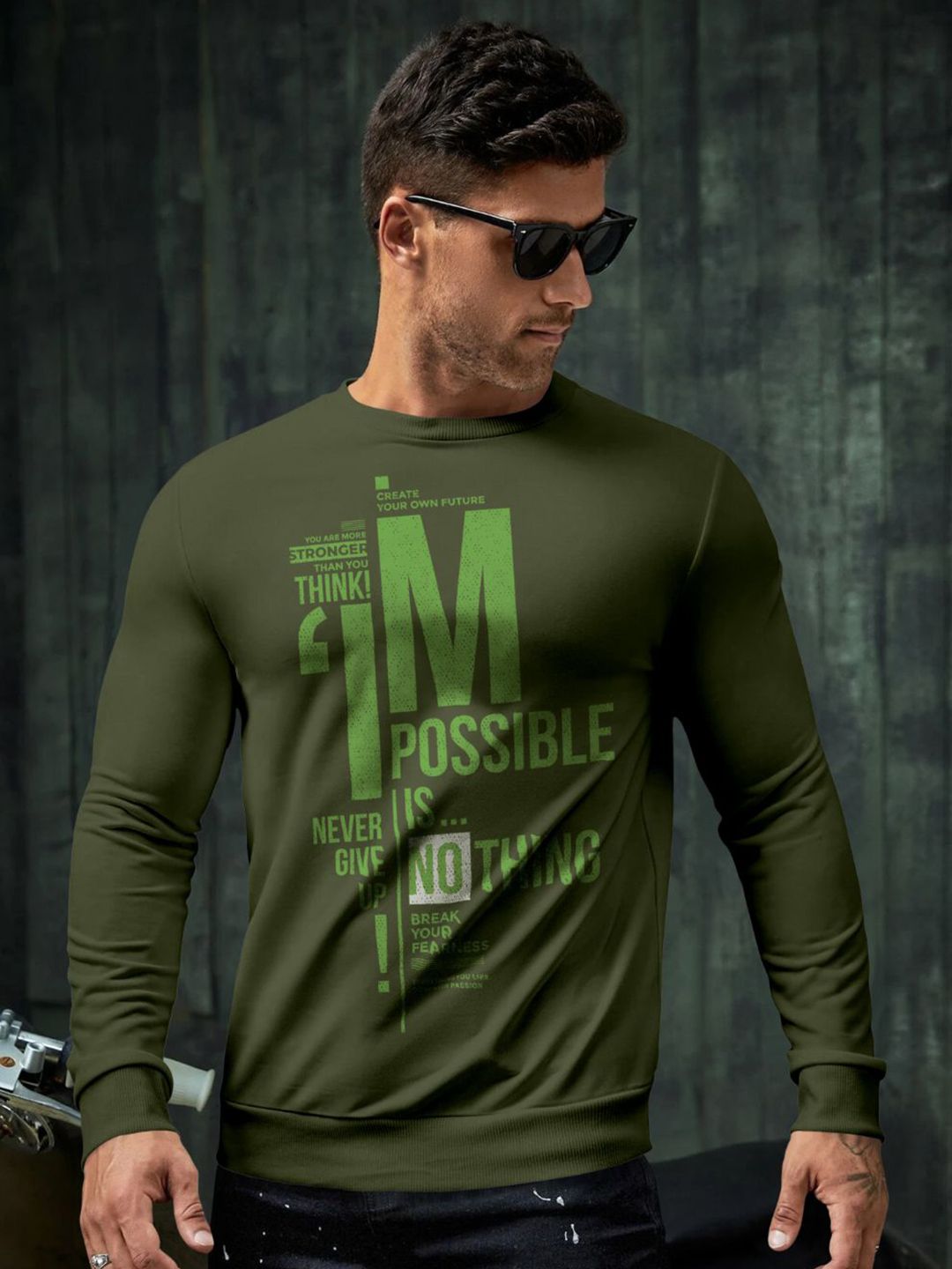 Triptee Men Typography Printed Round Neck Pullover Sweatshirt-picture-14