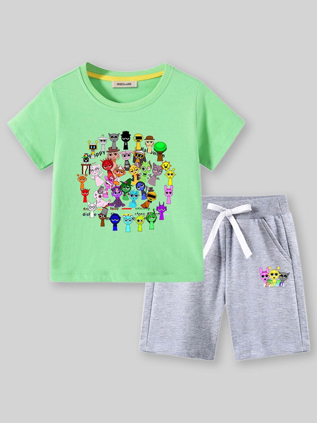 INCLUD Boys Graphic Printed T-shirt with Shorts-picture-54