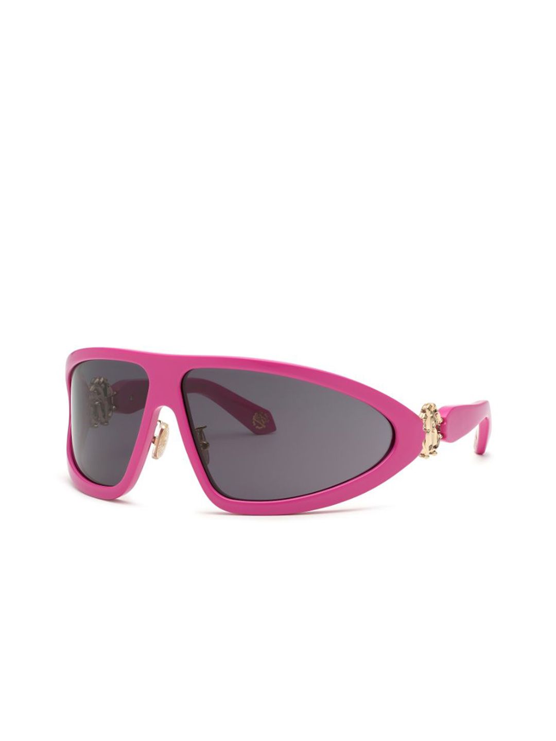 Roberto Cavalli Unisex Grey Lens & Purple Oval Sunglasses with-picture-28