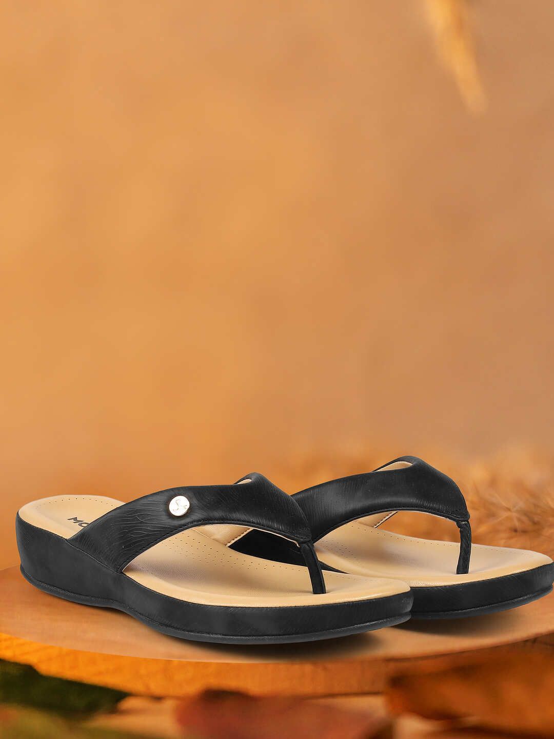 Mochi Women Open Toe Flats with Bows-picture-26