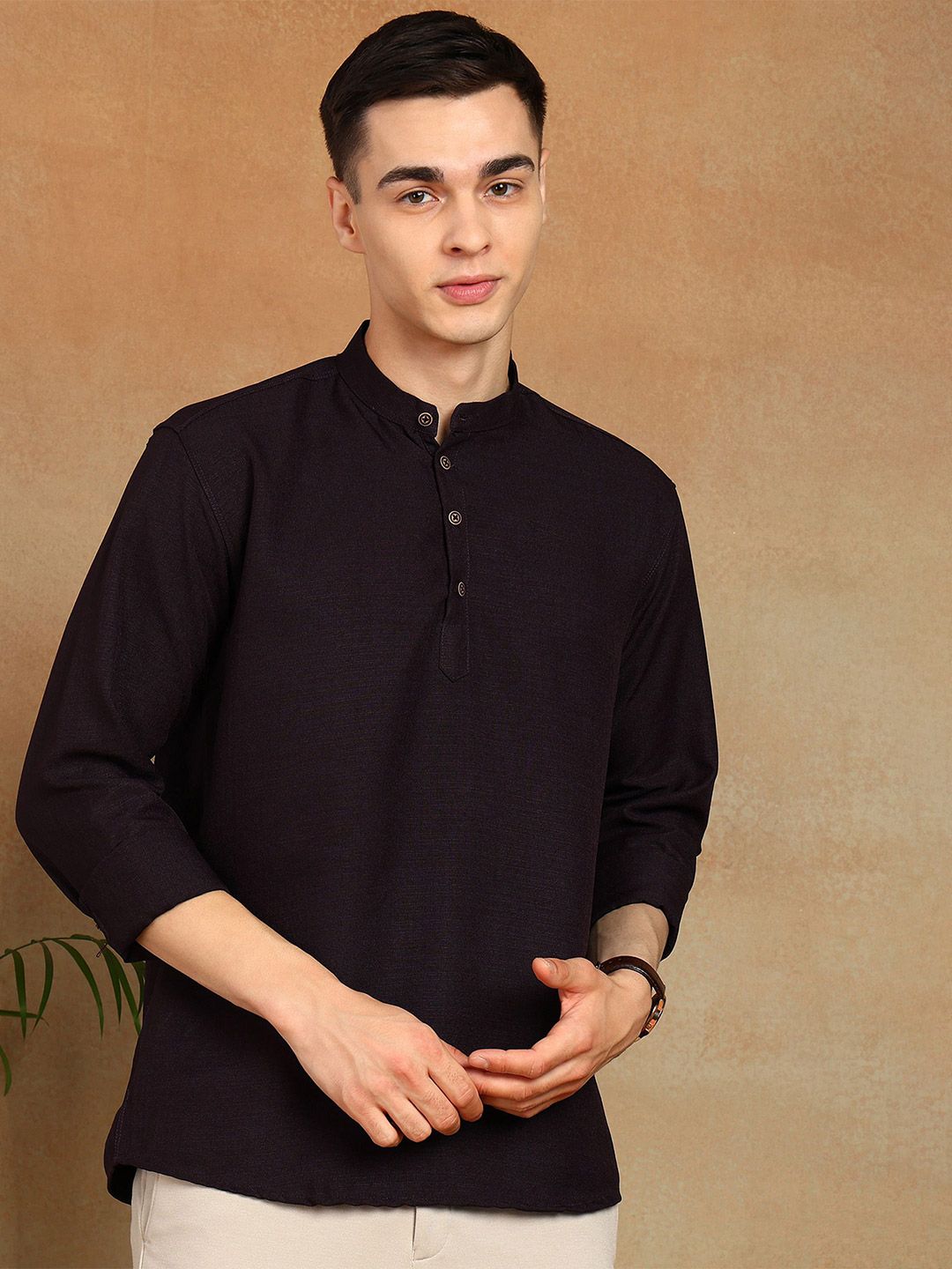 FUBAR Men Solid Daily Straight Short Kurta-picture-35