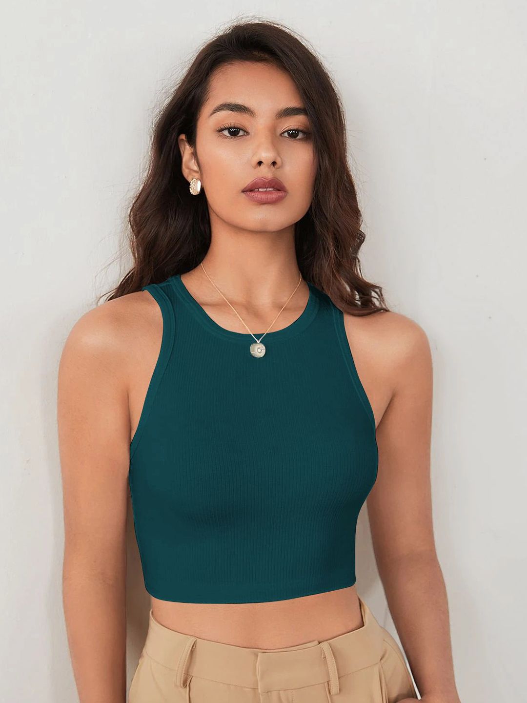TOOCHKI Women Ribbed Tank Crop Top-picture-12
