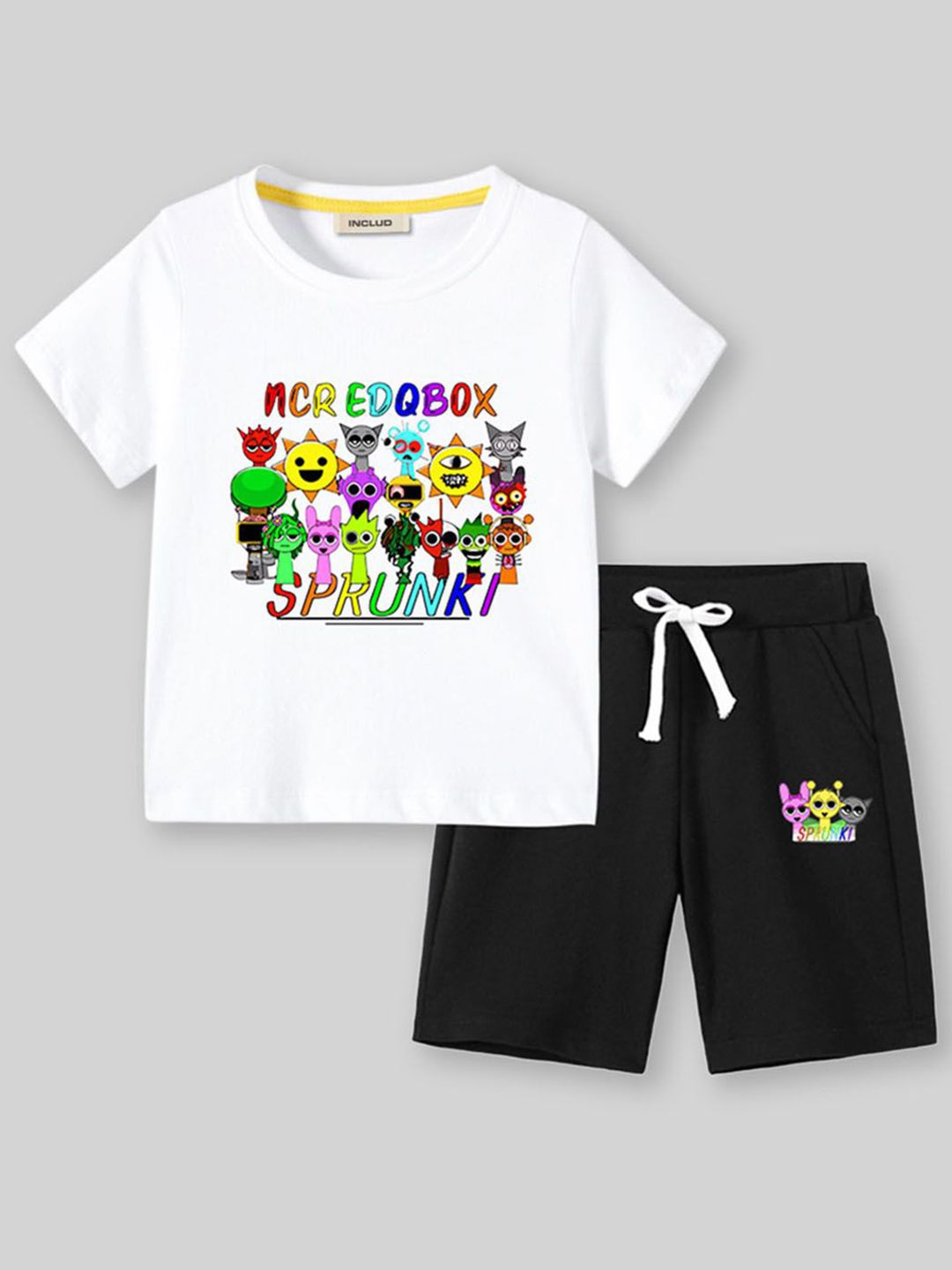 INCLUD Boys Sprunki Printed T-shirt with Shorts-picture-20