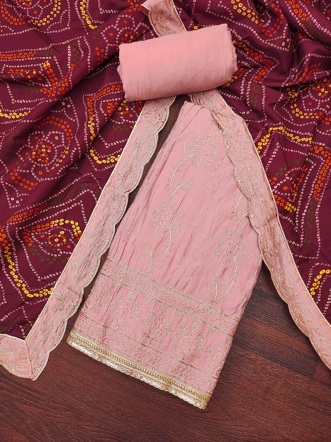 KALINI Embroidered Unstitched Dress Material-picture-23