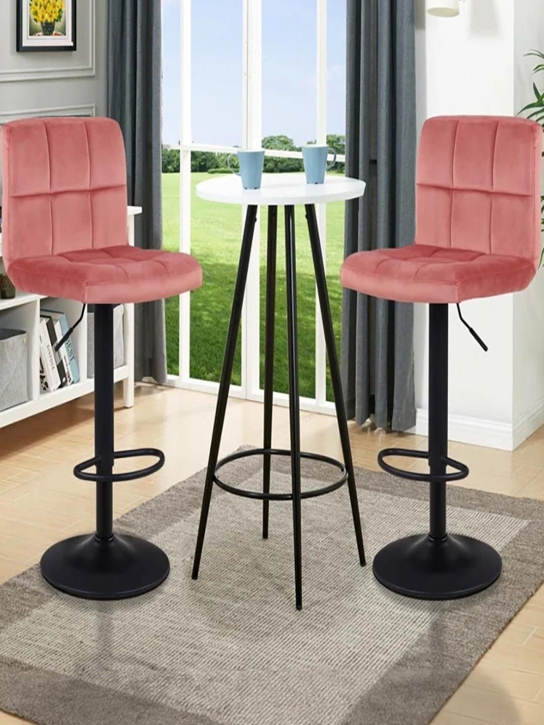 DOE BUCK Velvet Adjustable Bar Stool Chair