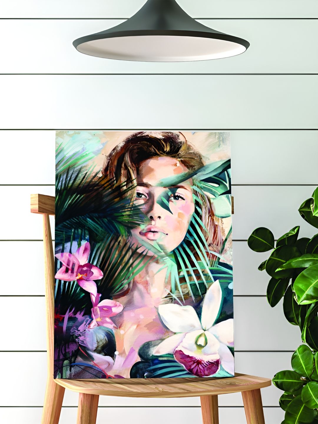 Myntra Elegant Homes Multicoloured Single Piece Canvas Abstract Wall Paintings-image-13