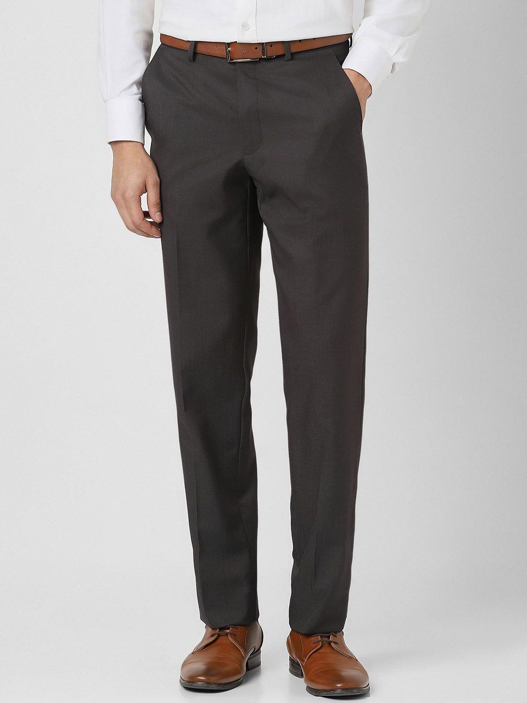 Van Heusen Men Regular Fit Formal Trousers-picture-11