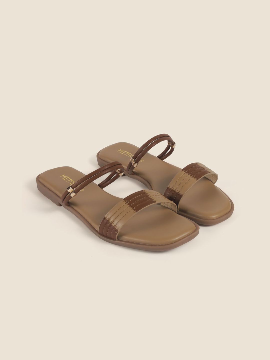 Metro Printed Comfort Sandals with Buckles-picture-30