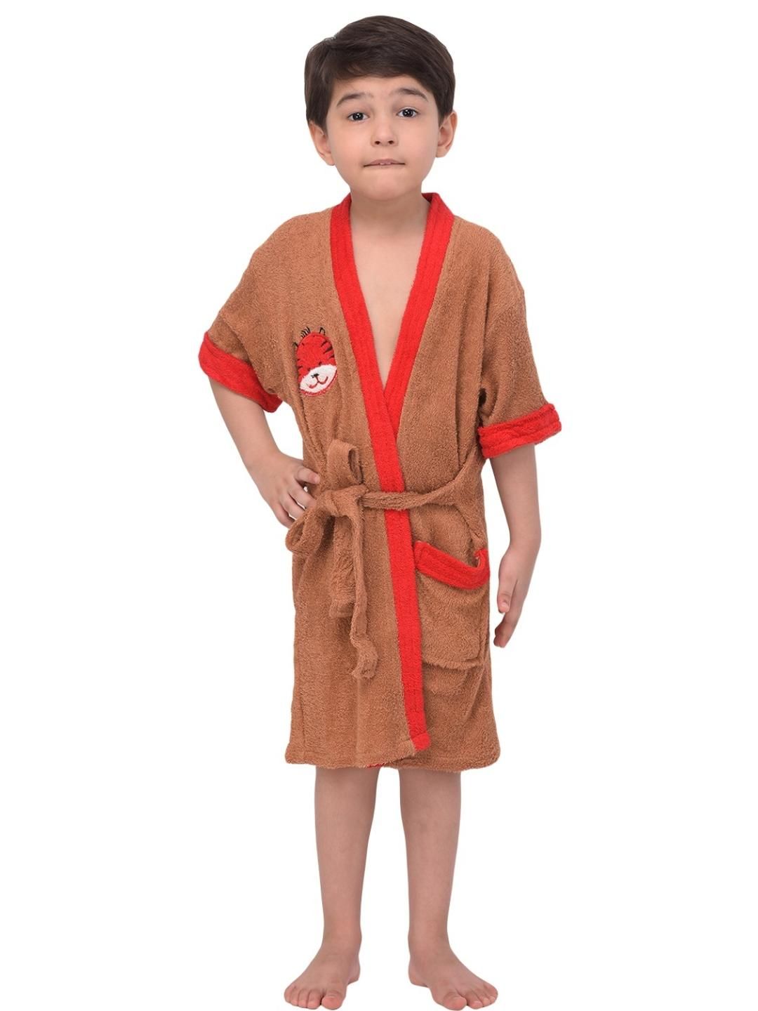 COMFORTLOOMS Kids Cotton Bath Robe-picture-37