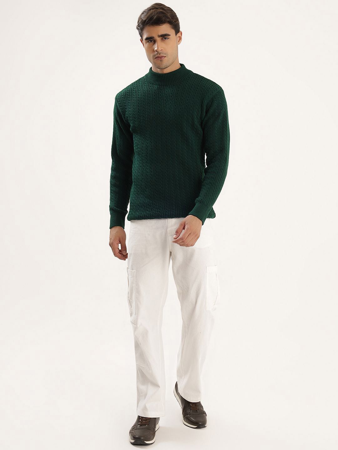 Kveto style redefined Ribbed High Neck Pullover-picture-10