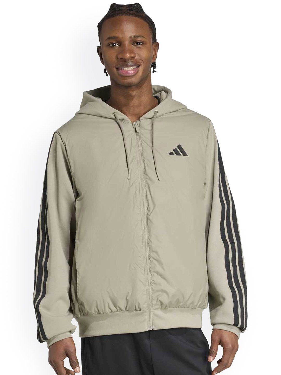 ADIDAS Essentials CLIMAWARM 3-Stripes Insulated Hooded Hybrid Jacket-picture-18
