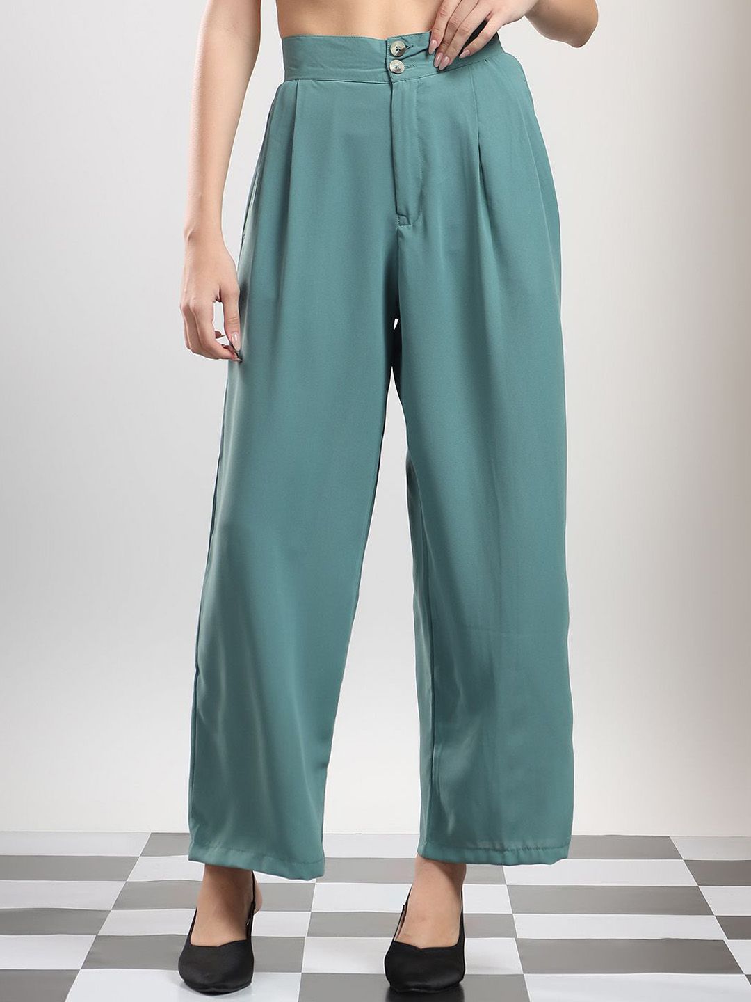 Stylecast X Kotty Women High-Rise Loose Fit Wide Leg Trousers-picture-35