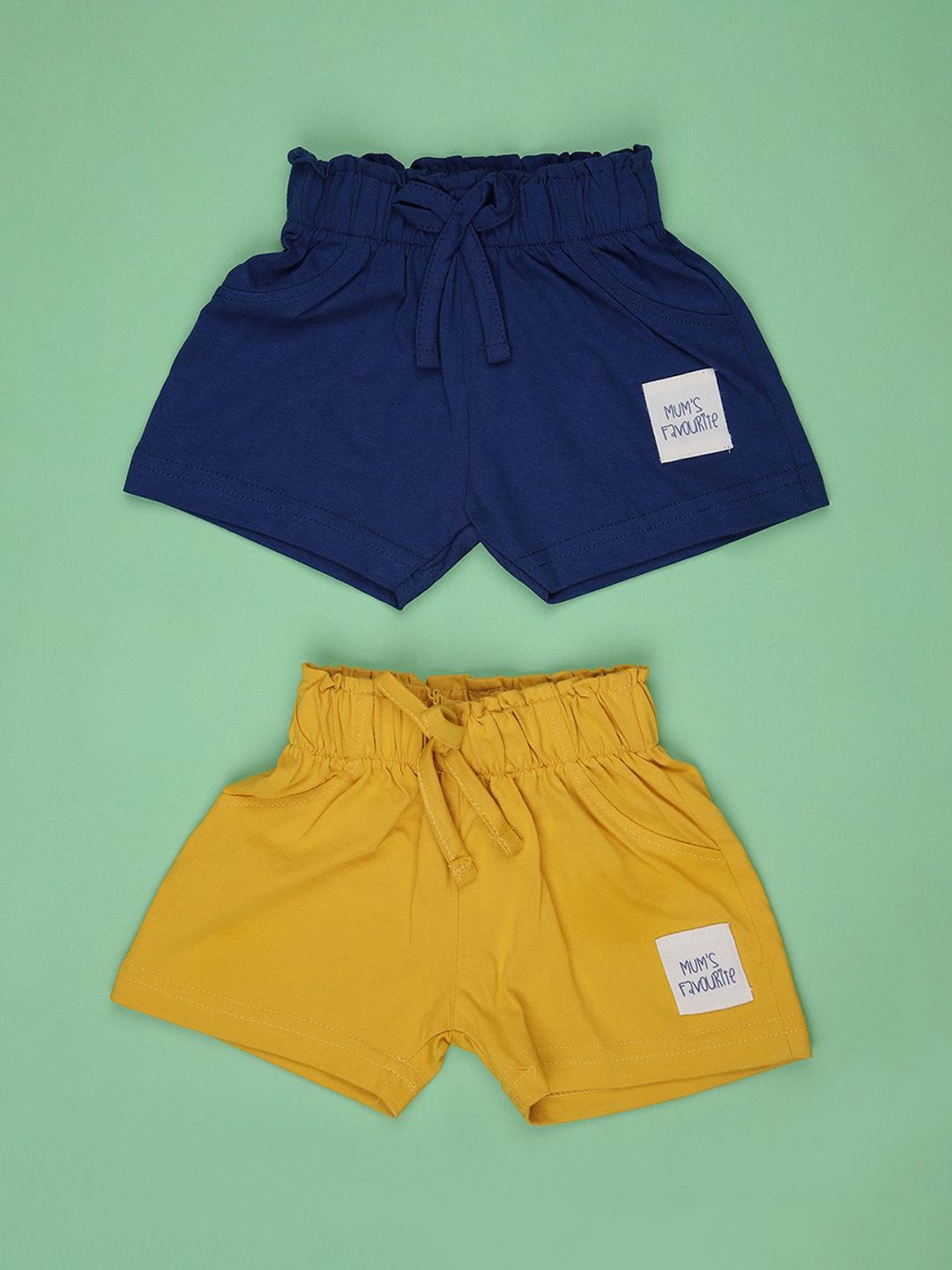 V-Mart Kids Pack Of 2 Printed Mid-Rise Cotton Shorts-picture-20